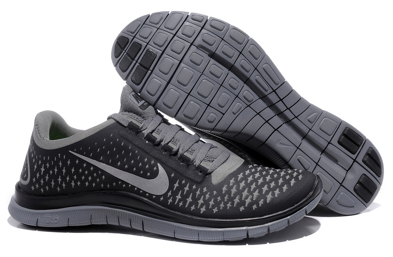 Hot Nike Free3.0 Men Shoes Gray/ Black